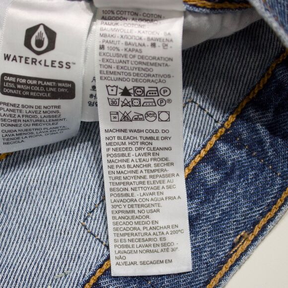 NWT $79.50 Levi's Ribcage Straight Ankle Distressed Med Wash Jeans Women 26x27 - Picture 10 of 14